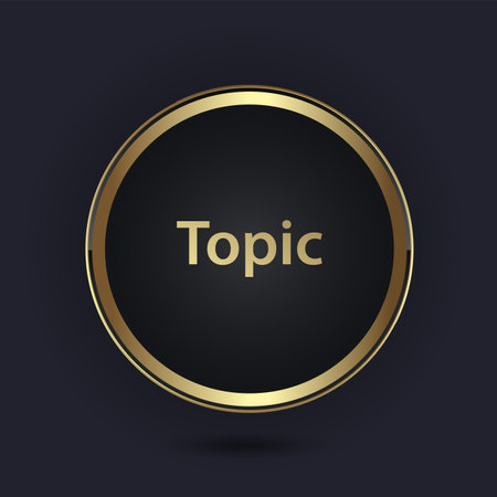 Luxury multipurpose Infographic Vector template with elements options and Premium golden version on a dark backgroundのイラスト素材