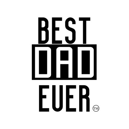best dad ever T-shirt concept design, black t-shirt for best DAD ever vector illustration designのイラスト素材
