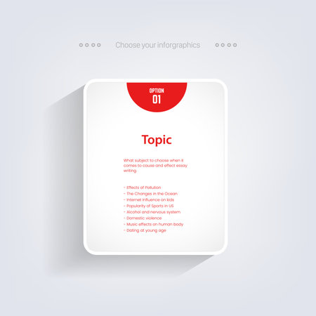 infographic otions vector for Presentation Infograpics template. Business concept with 3 number options and marketing icons. Vector illustrationのイラスト素材