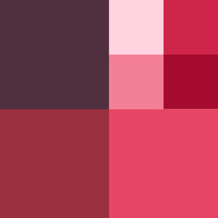 Red and pink Rectangle pieces patterns shapes vector templates background design, colorful shapes jigsaw puzzle background, Isolated pieces of abstract vectorのイラスト素材