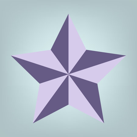Modern 5 angles star used in quality rating icons, symbols for rating conceptsのイラスト素材