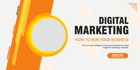 A white and yellow  banner curved abstract pattern banner objects design vector, illustration templateのイラスト素材