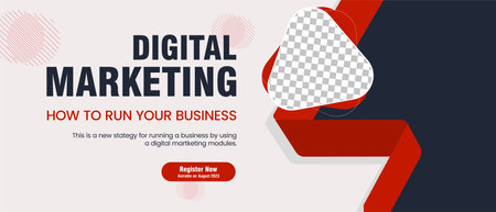 Business webinar social media post template design and used in digital Marketing concepts banner template designのイラスト素材