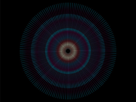 Fireworks on black background used in Happy New Year 2024 on dark Abstract backgroundのイラスト素材