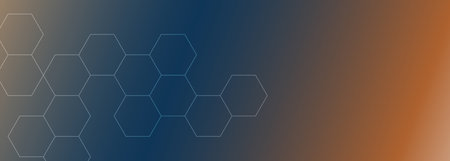 Abstract hexagon background. Technology hexagon concept. Honeycomb pattern. Vector illustrationのイラスト素材