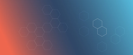 Abstract medical background with hexagons. Vector illustration for your design.