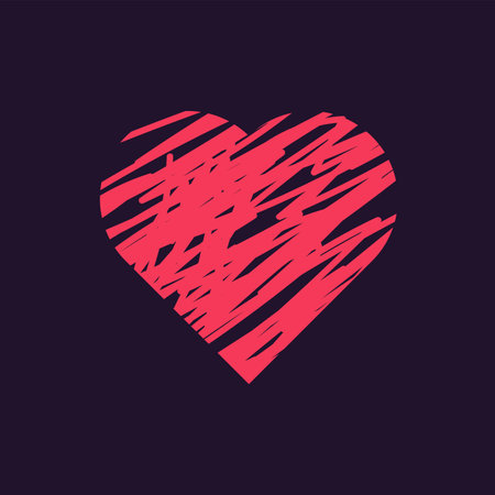 A pink hearts vector, hearts elements, objects, symbols, Heart UI, UX and used in Love concepts, vector illustrationのイラスト素材