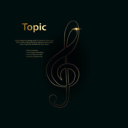 Music background. Treble clef. Vector illustration for your designのイラスト素材