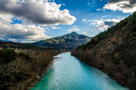 Arachthos River on the Mountainsの写真素材
