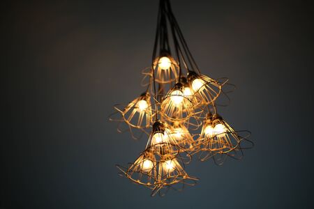 Modern lamp on the ceilingの写真素材