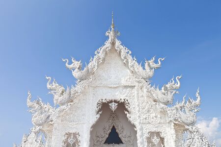 The famous temple of thailand, Wat Rong Khun (White temple)の写真素材