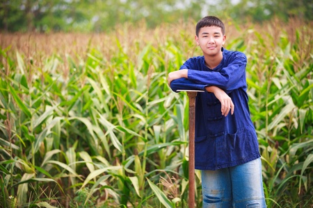 Teenager boy in thailandの写真素材