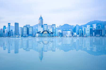 Hong Kong harbourの写真素材