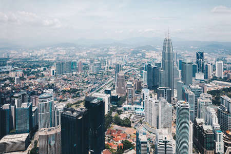 Kuala Lumpur skylineのeditorial素材