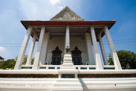 Wat Thep Ti Da  in Bangkok Thailandの写真素材