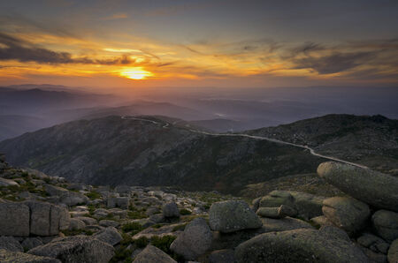 Moutain Roadの写真素材