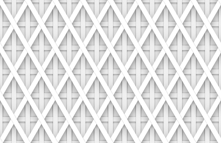 3d rendering. seamless modern soft light white square grid pattern wall background.の写真素材