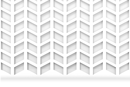 3d rendering. modern trapezoid geometric pattern wall and floor background.の写真素材