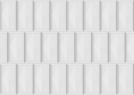 3d rendering. Modern gray classical square pattern wall for any design background.