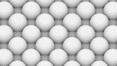 3d rendering. White Golf ball surface wall background.の写真素材