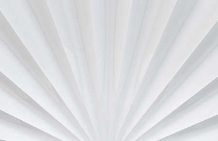 3d rendering. Abstract modern White folding paper fan art wall background.の写真素材