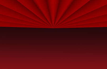 3d rendering. Abstract Red empty space for any oriental design art background.の写真素材