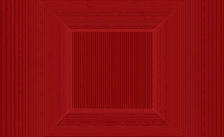 3d rendering. Red tone lines art in sqaure shape pattern wall background.の写真素材