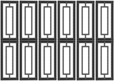 3d rendering. luxurious Black wood square pattern panel vintage design wall background.の写真素材