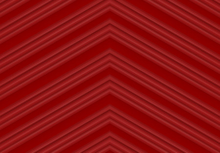 3d rendering. simple red triangle pattern art wall bakground.の写真素材