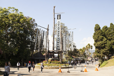 Chiang Rai, Thailand- January 27,2017 : Black and white Tung Lanna Thai at Doi Tung Development Project On January 27,2017 in Chiang Rai, Thailand.のeditorial素材