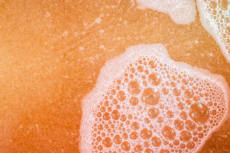 Beer wort starting to boil, Wort for Home Brewer Wheat Beer.の写真素材