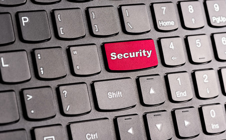 "Security" button, on keyboardの写真素材