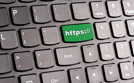 "https://" button, on keyboardの写真素材