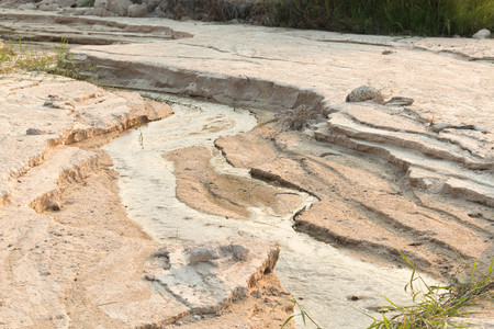 loosened sand close-up backgroundの写真素材