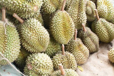 The Texture of Durian in the market