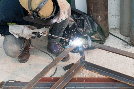 Welding work.