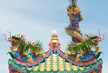 Chinese dragon statue.の写真素材