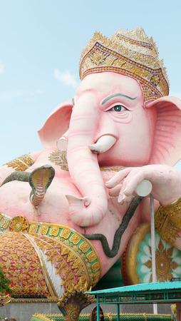 Ganesh statue in Nakornnayok province of thailand.の写真素材
