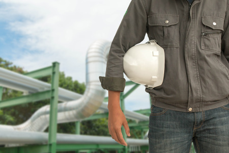 The engineering and a helmet for safety.の写真素材