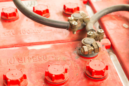 Battery car terminalの写真素材