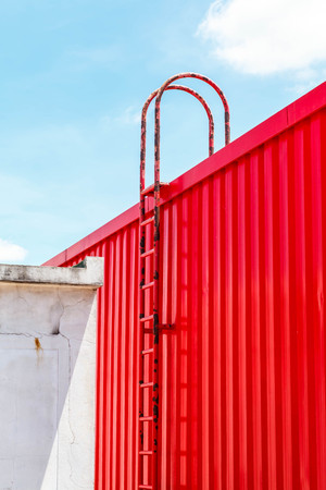 Industrial architecture. Ladder to the heaven.の写真素材