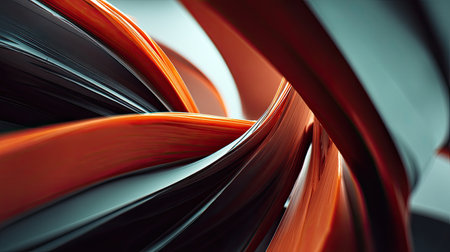 This abstract image features dynamic swirls of red and black, creating a fluid and energetic composition perfect for modern artistic and creative projects.の素材