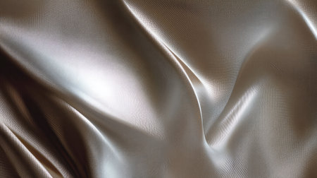 This image showcases a beautifully draped satin fabric with a smooth texture and subtle shimmer, perfect for fashion, decor, and artistic photography projects.の素材