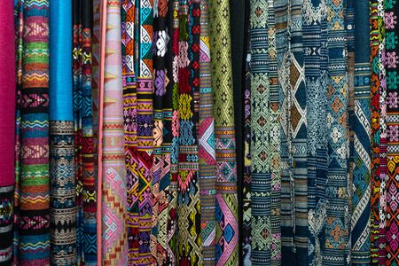 The varieties of Fabrics in the north of Thailand.の写真素材