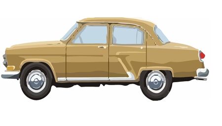 Vector cars on a white backgroundのイラスト素材