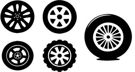 steering wheel vector  in the asiaのイラスト素材