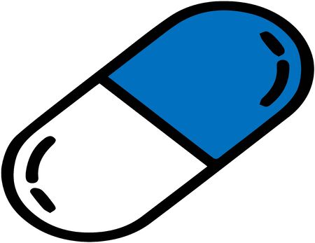 drug vector on white backgroundのイラスト素材