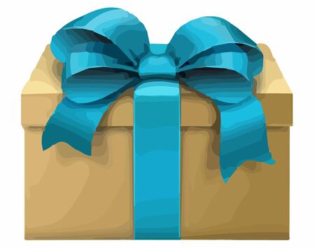 a gift box icon on white backgroundのイラスト素材