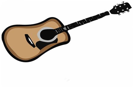 musical instrument on white backgroundのイラスト素材