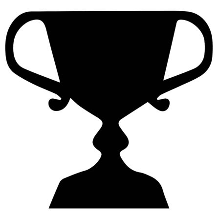 honor cup icon on white backgroundのイラスト素材